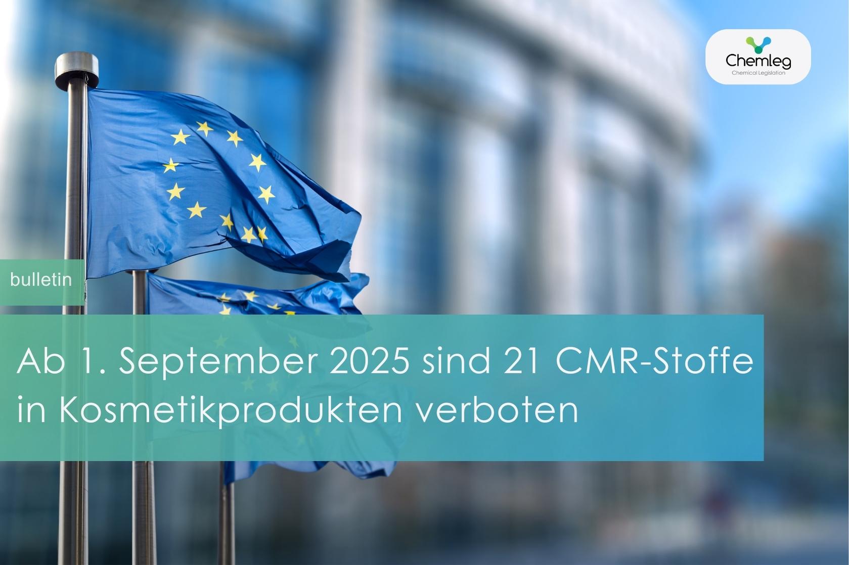 Ab 1. September 2025 sind 21 CMR-Stoffe in Kosmetikprodukten verboten