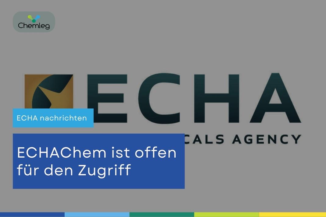 Neue Datenbank der ECHA: ECHAChem
