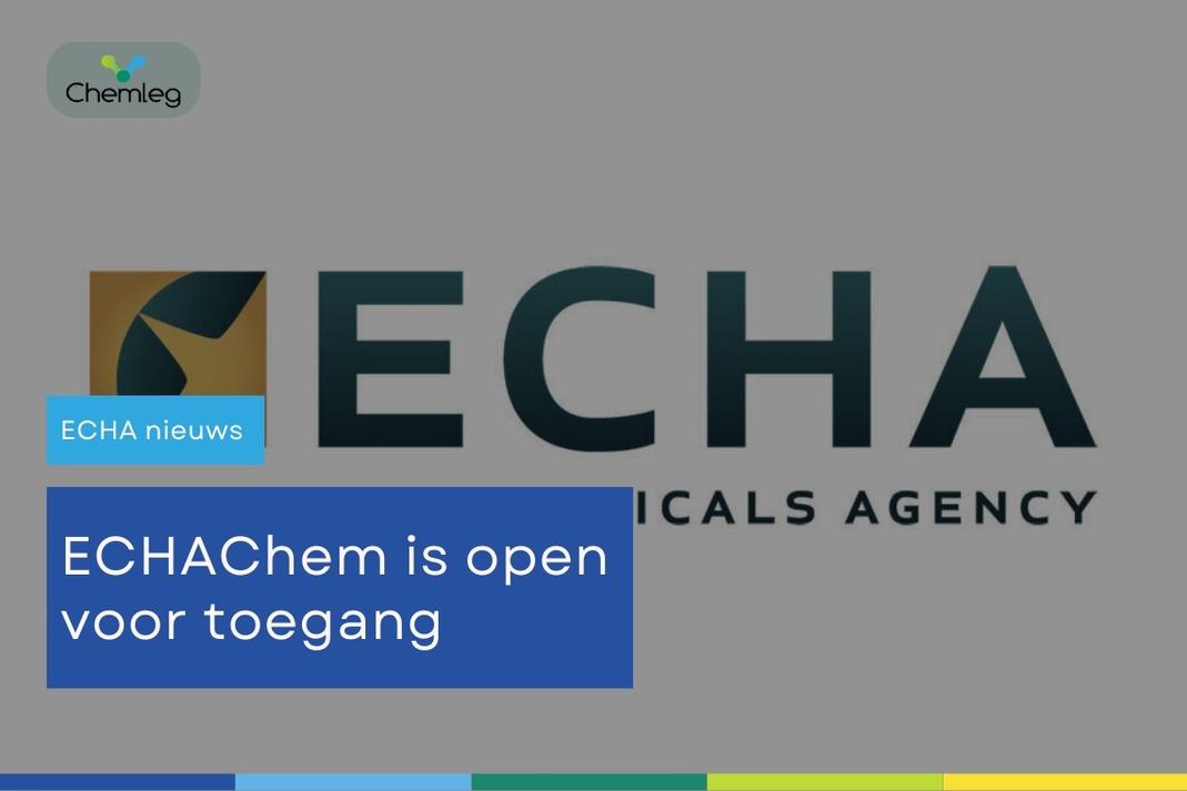 Nieuwe Database van ECHA: ECHAChem