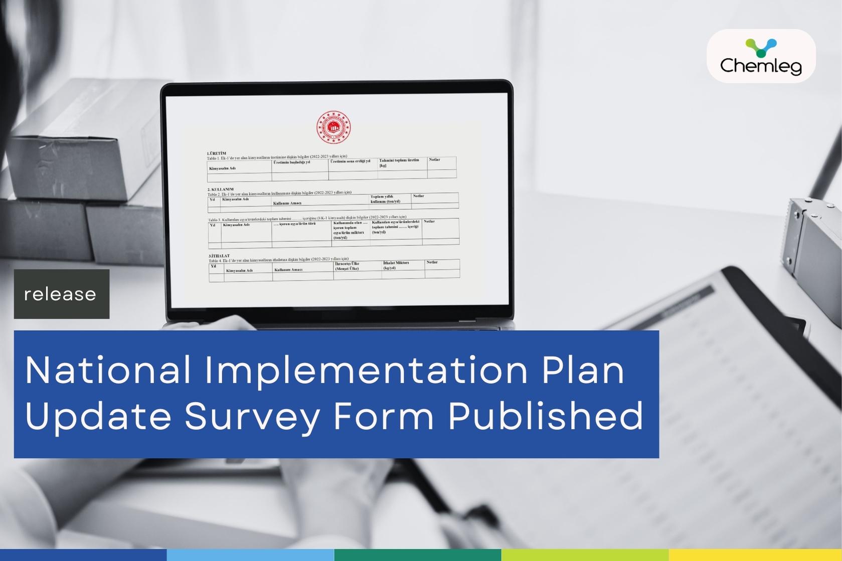 National Implementation Plan Update Survey Form Published