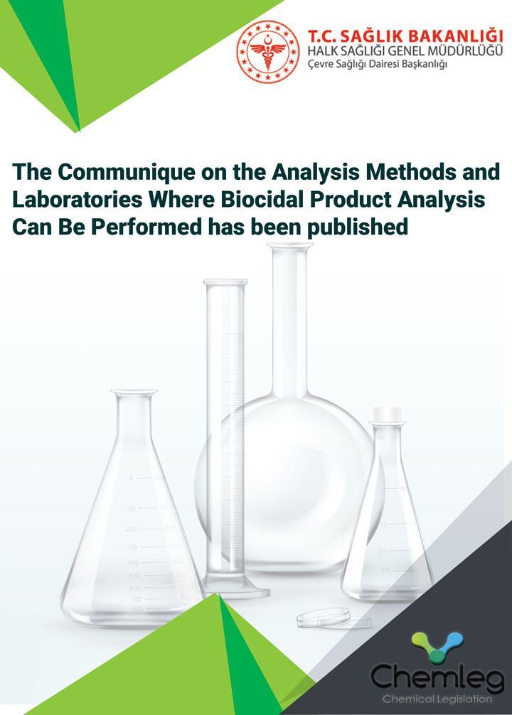 Le Communiqué sur les Méthodes d'Analyse et les Laboratoires Où l'Analyse des Produits Biocides Peut Être Réalisée a été publié