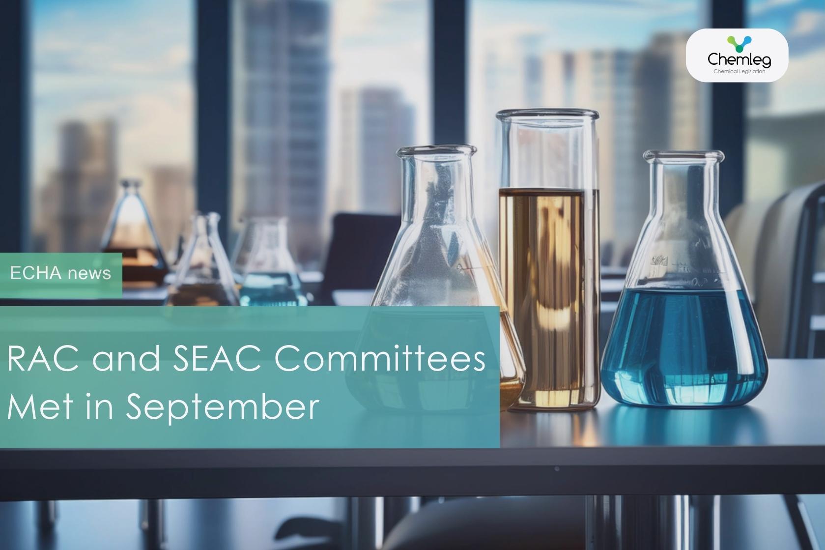 RAC and SEAC Committees Met in September