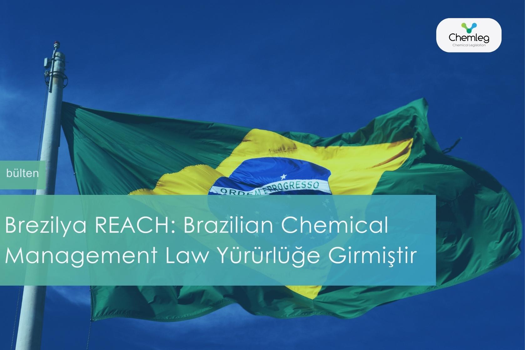 Brezilya REACH: Brazilian Chemical Management Law Yürürlüğe Girmiştir