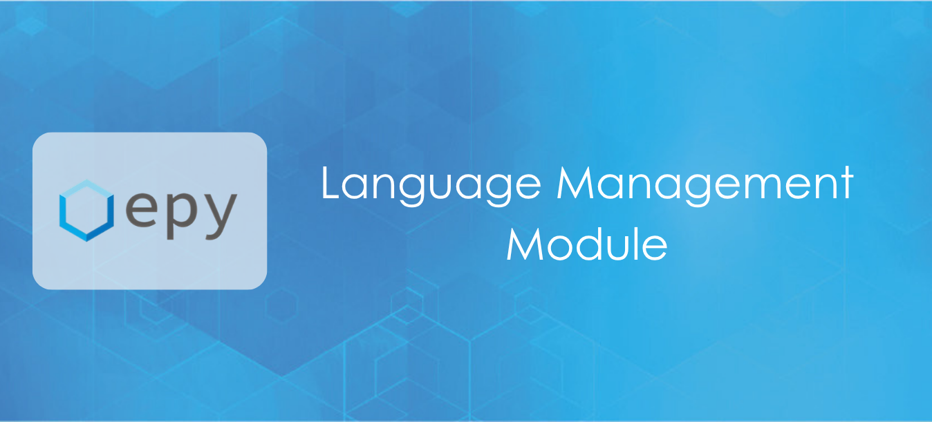 Module de gestion linguistique Epy Plus