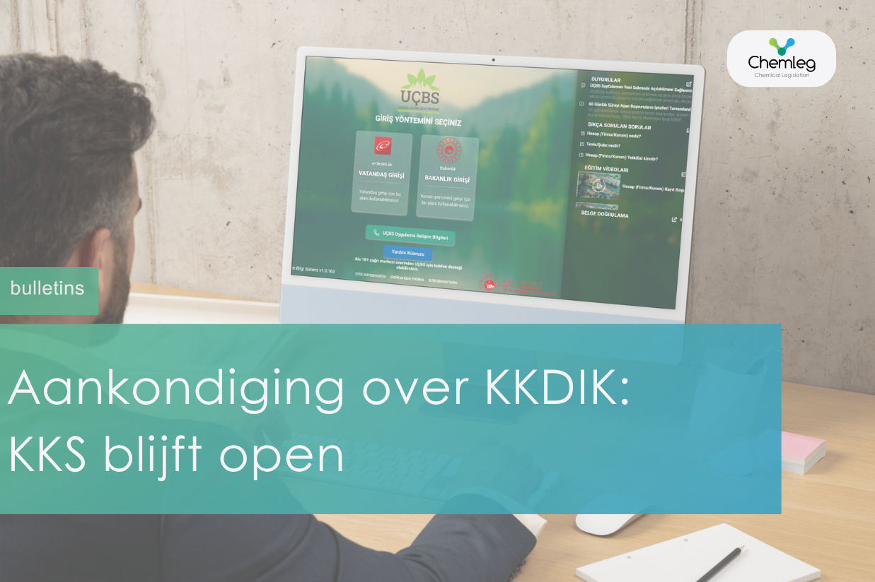 Meer dan 42.000 KKDIK-registraties: Chemisch Registratiesysteem blijft open